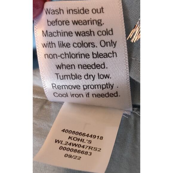 Lauren Conrad Pastel Blue Smock Top Sz L Silver Embellished Square Neck Boho - Picture 10 of 16